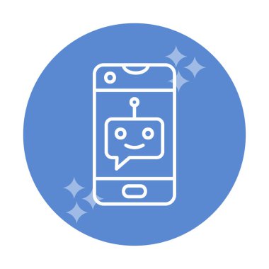 Sohbet simgesi vektör illüstrasyonu