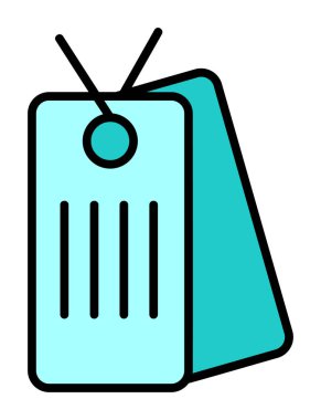 Köpek etiketi vektör simgesi, vektör illüstrasyonu