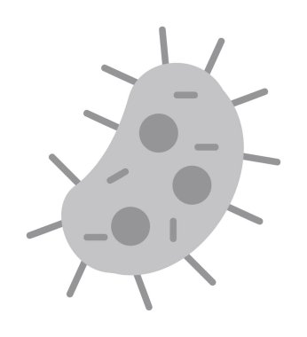 düz basit Amoeba simge vektör illüstrasyon tasarımı