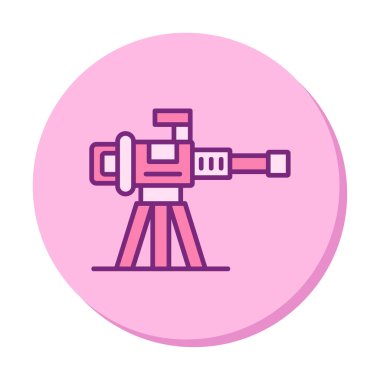 Makine Tüfeği vektör illüstrasyonu