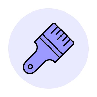 fırça ağ ikonu vektör illüstrasyonu