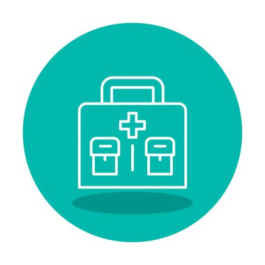 İlk yardım kiti vektör illüstrasyonu