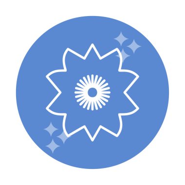 Sakura çiçek simgesi, vektör illüstrasyonu 