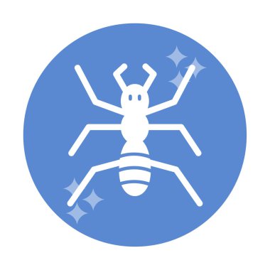 Basit düz karınca ikonu. vektör illüstrasyonu