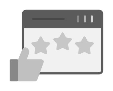 Simge vektör illüstrasyon tasarımını gözden geçir