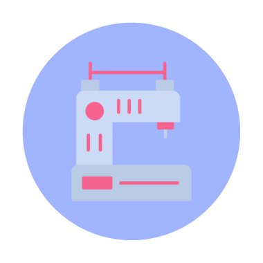 Basit Dikiş Makinesi web vektör simgesi