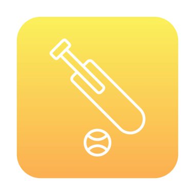 Basit kriket simgesi vektör çizimi.