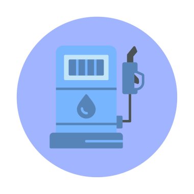 Basit Düz Yakıt ikonu vektör çizimi