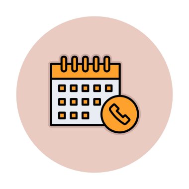 Takvim simgesi, vektör illüstrasyonu basit tasarım