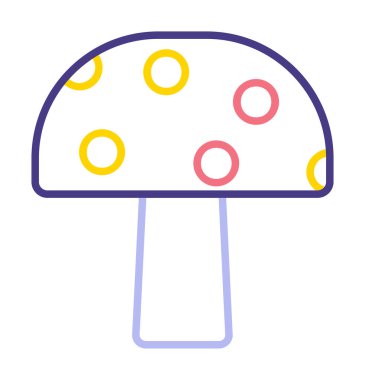 Mushroom icon, vector illustration simple design