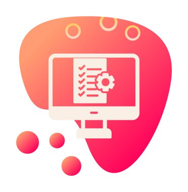 Proje Yönetimi simge vektör çizim