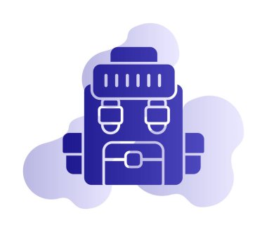 Askeri Sırt Çantası vektör çizimi