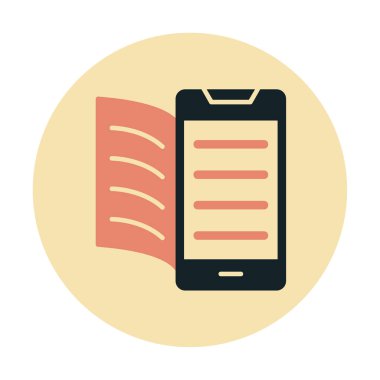 Dijital Kitap simgesi vektör illüstrasyonuName