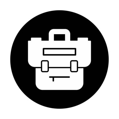 Çanta. Web simgesi basit illüstrasyon  