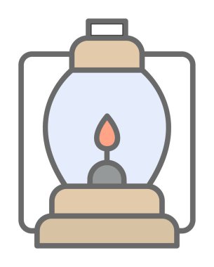 fener düz simgesi, vektör illüstrasyonu 