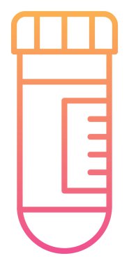 test tüpü modern simge vektör çizimi