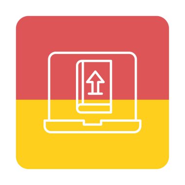 Ok işaret simgesi vektör illüstrasyonunu yükle