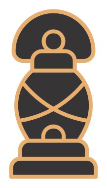 Basit düz El Feneri vektör çizimi 