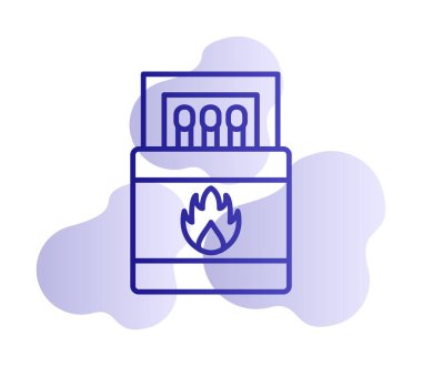 Basit düz eşleştirme simge vektör illüstrasyonuName 