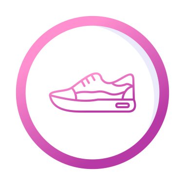 Ayakkabı sporu tasarımı vektör çizimi 