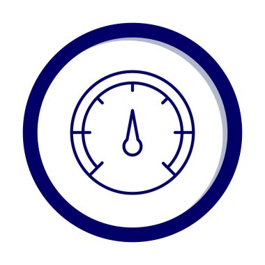 Hız göstergesi. Web simgesi basit tasarım 