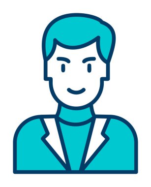 Doktor. Web simgesi basit illüstrasyon