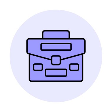Çanta. Web simgesi basit illüstrasyon