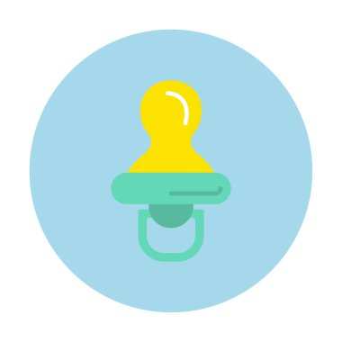 Bebek emziği çizgisi simgesi. doğrusal işaret web tasarımı.