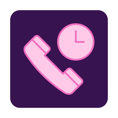 Basit Arama Bekleme simgesi, vektör illüstrasyonu