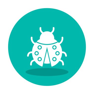  Basit grafik düz uğur böceği vektörü 