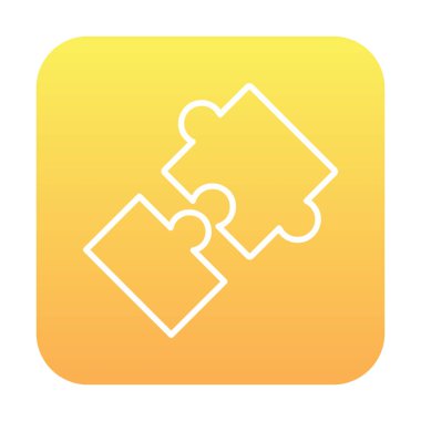 Bulmaca simgesi izole edildi. iş vektörü illüstrasyon tasarım şablonu