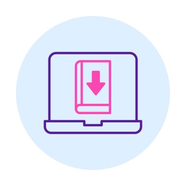 Kitap simgesi, vektör illüstrasyon tasarımı indir 