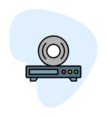 CD çalar simge vektör çizim