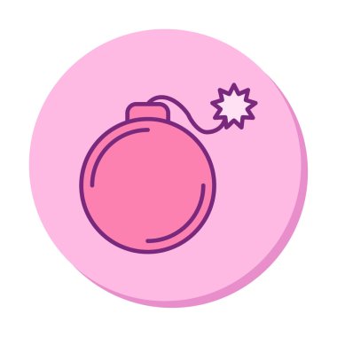 karikatür bombası, vektör illüstrasyonu