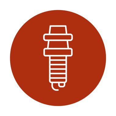 Buji simgesinin vektör illüstrasyonu