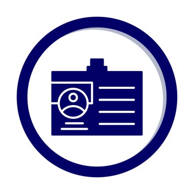 ID kart simgesi vektör illüstrasyonu                                  