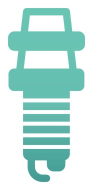 Buji simgesinin vektör illüstrasyonu