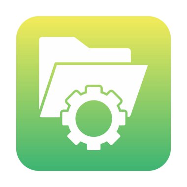 Basit Veri Yönetimi simgesi, vektör illüstrasyonu