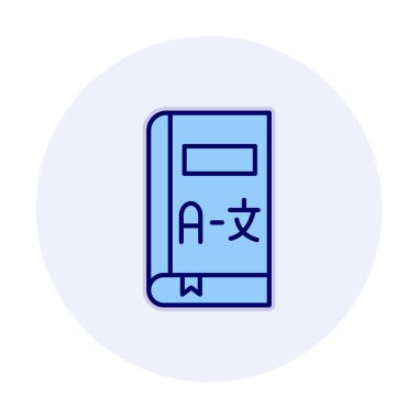 Kitap simgesinin vektör illüstrasyonu 