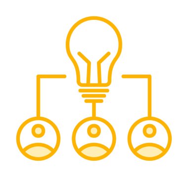 Arkaplanda basit bir düz ampul