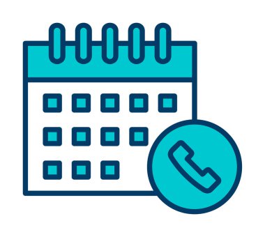 Takvim simgesi, vektör illüstrasyonu basit tasarım