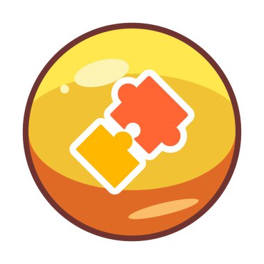 Bulmaca simgesi izole edildi. iş vektörü illüstrasyon tasarım şablonu