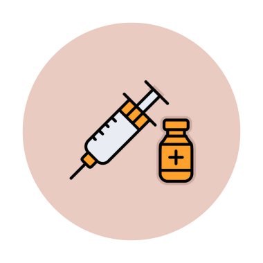 Basit insülin simgesi, vektör illüstrasyonu