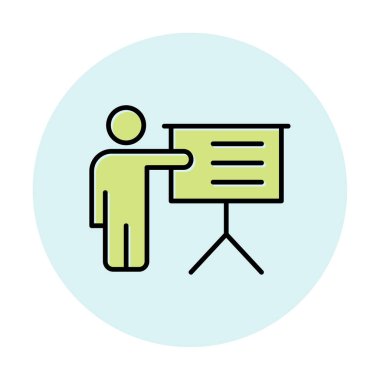 Basit düz eğitim ikonu vektör illüstrasyon tasarımı