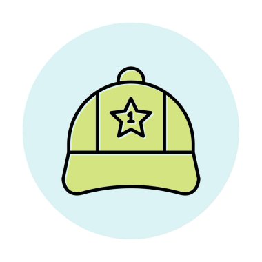 Bir numaralı simge ile kapağın vektör illüstrasyonu 