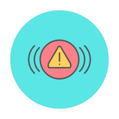 uyarı işareti simgesi, vektör illüstrasyonu  