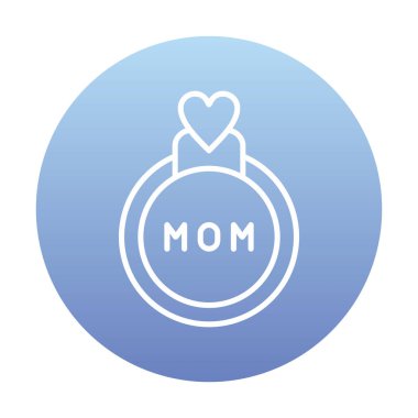 halka simgesi, vektör illüstrasyonu basit tasarım