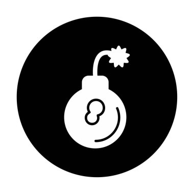 Bomba simgesinin vektör illüstrasyonu