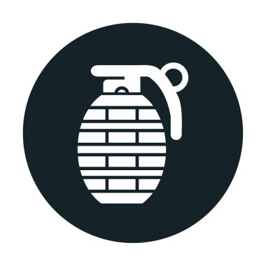 El bombası simgesi, vektör illüstrasyonu