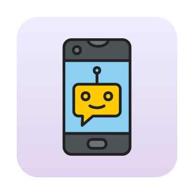 Sohbet simgesi vektör illüstrasyonu